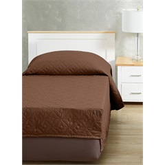 CozyCare Designs Fitted Coverlet, Cocoa